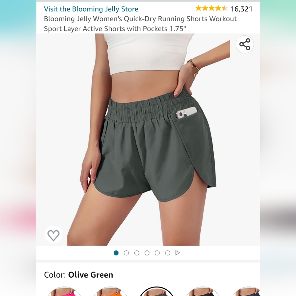 NWT - Small - High Waisted Athletic Workout Shorts